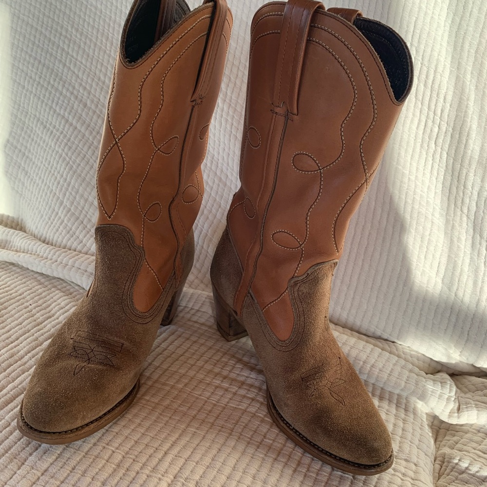 Vintage Dexter Leather Cowboy Boots - Picture 2 of 7